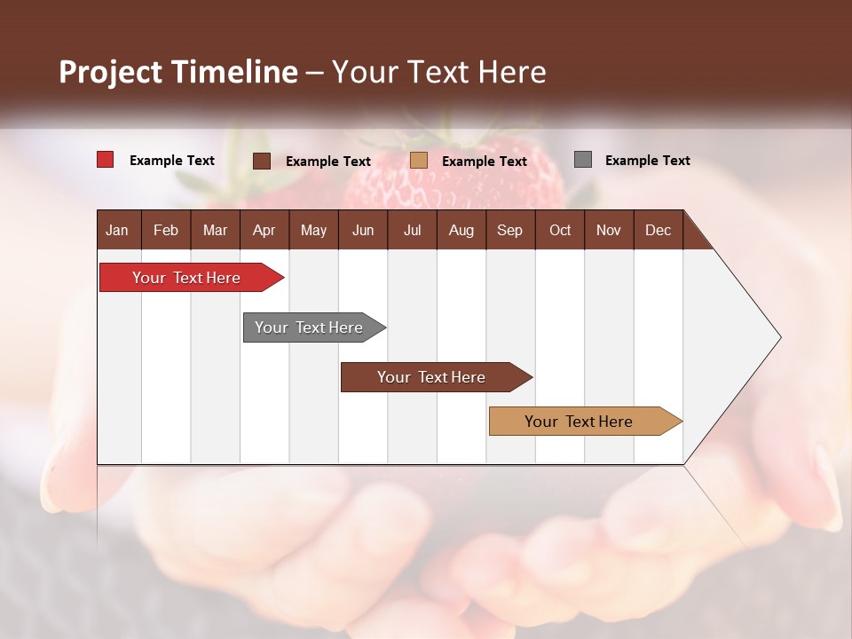 A Person Holding A Bunch Of Strawberries In Their Hands PowerPoint Template