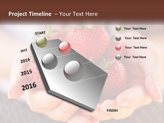 A Person Holding A Bunch Of Strawberries In Their Hands PowerPoint Template