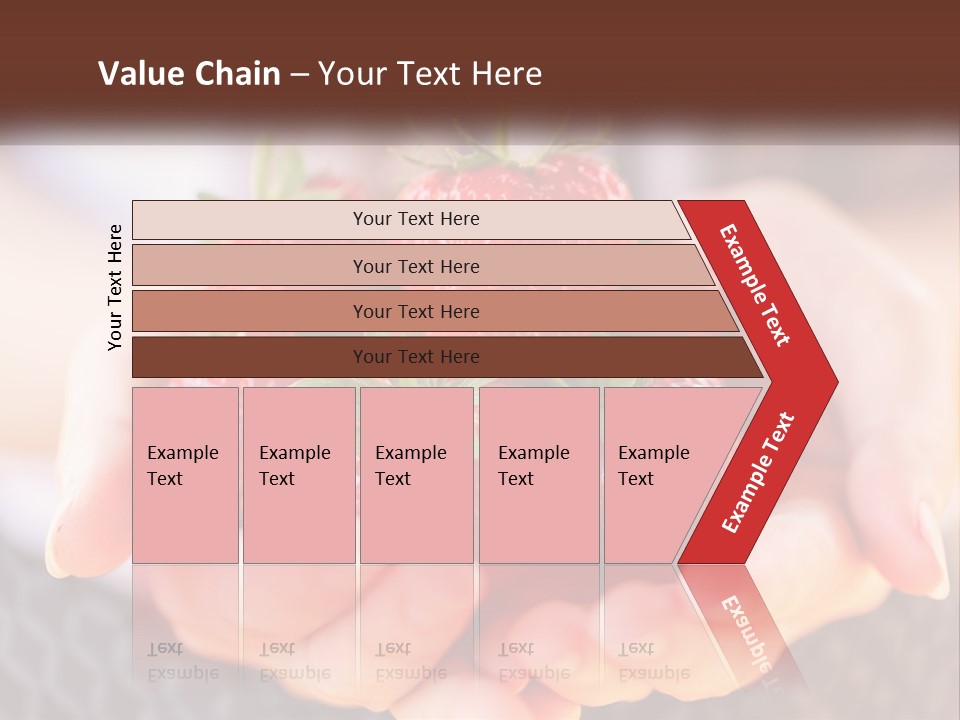 A Person Holding A Bunch Of Strawberries In Their Hands PowerPoint Template
