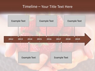 A Person Holding A Bunch Of Strawberries In Their Hands PowerPoint Template
