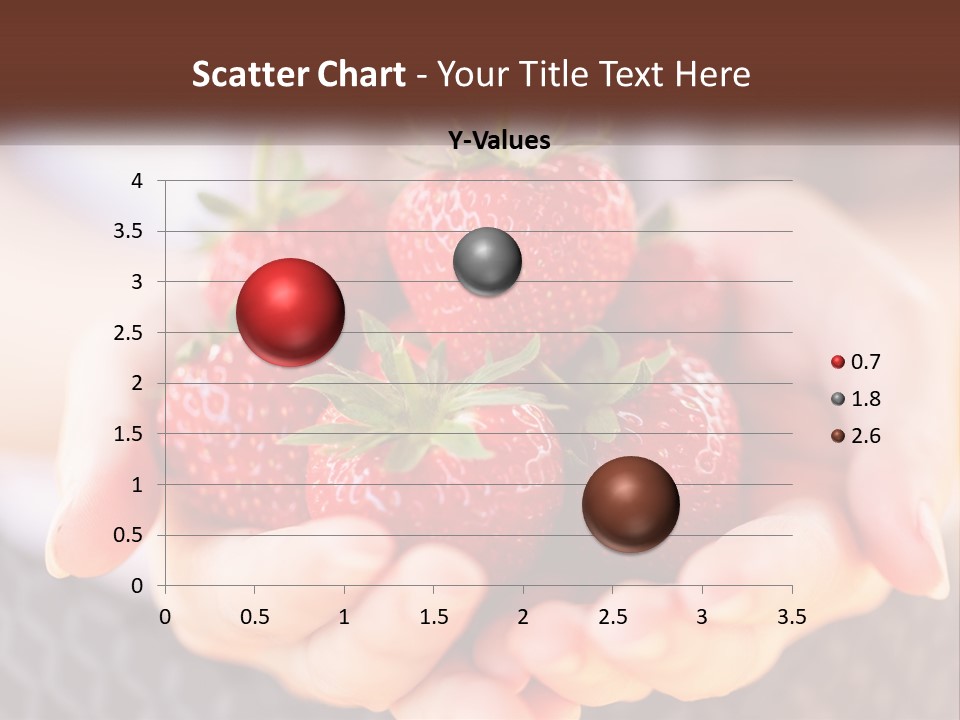 A Person Holding A Bunch Of Strawberries In Their Hands PowerPoint Template