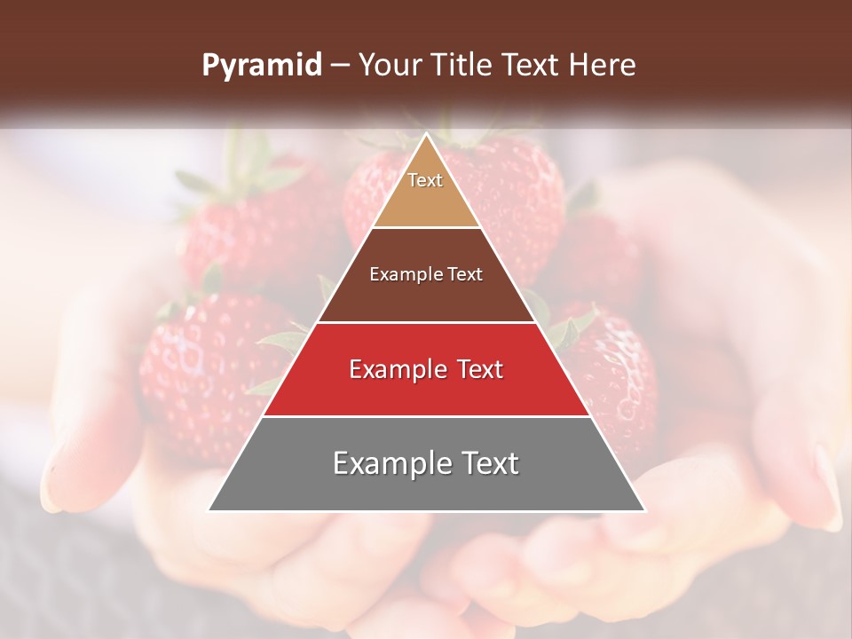 A Person Holding A Bunch Of Strawberries In Their Hands PowerPoint Template