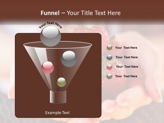 A Person Holding A Bunch Of Strawberries In Their Hands PowerPoint Template