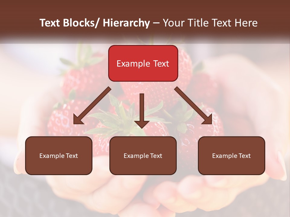 A Person Holding A Bunch Of Strawberries In Their Hands PowerPoint Template