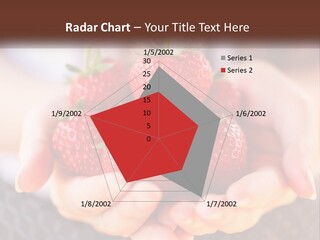 A Person Holding A Bunch Of Strawberries In Their Hands PowerPoint Template