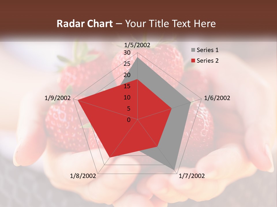 A Person Holding A Bunch Of Strawberries In Their Hands PowerPoint Template
