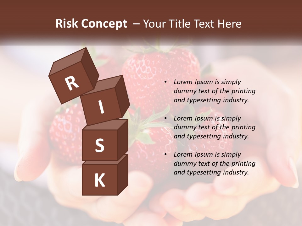 A Person Holding A Bunch Of Strawberries In Their Hands PowerPoint Template