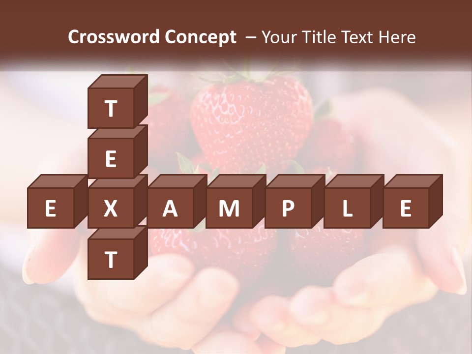 A Person Holding A Bunch Of Strawberries In Their Hands PowerPoint Template