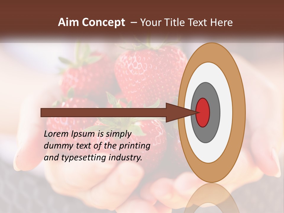 A Person Holding A Bunch Of Strawberries In Their Hands PowerPoint Template