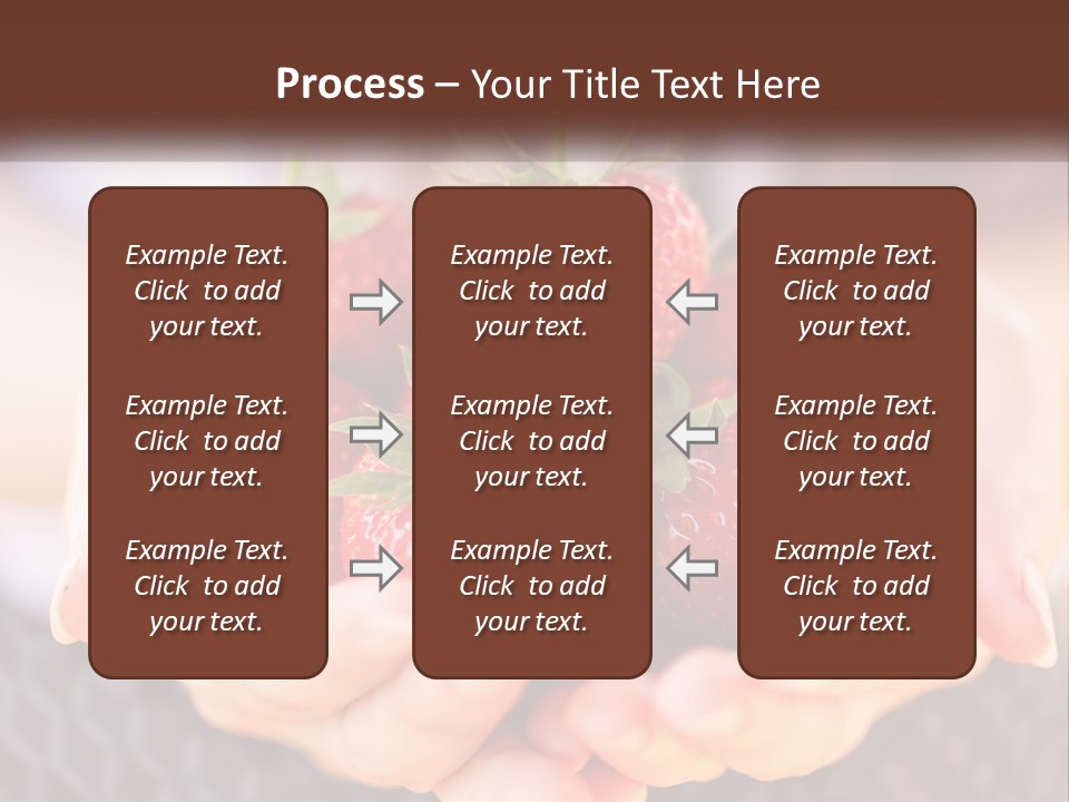 A Person Holding A Bunch Of Strawberries In Their Hands PowerPoint Template