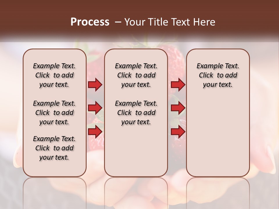 A Person Holding A Bunch Of Strawberries In Their Hands PowerPoint Template