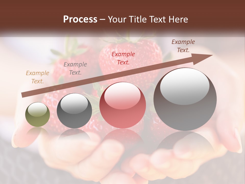 A Person Holding A Bunch Of Strawberries In Their Hands PowerPoint Template