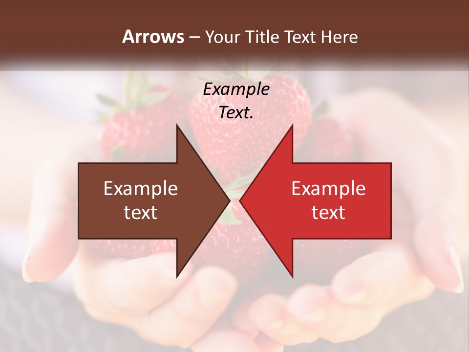 A Person Holding A Bunch Of Strawberries In Their Hands PowerPoint Template