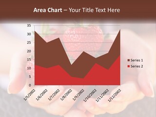 A Person Holding A Bunch Of Strawberries In Their Hands PowerPoint Template
