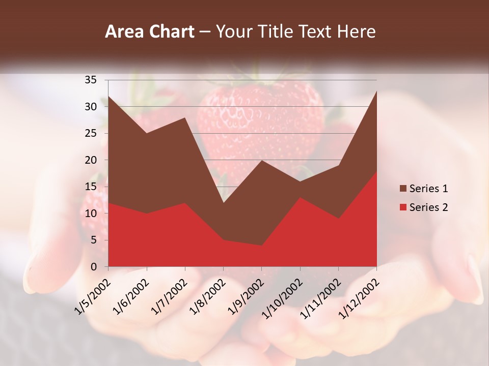 A Person Holding A Bunch Of Strawberries In Their Hands PowerPoint Template