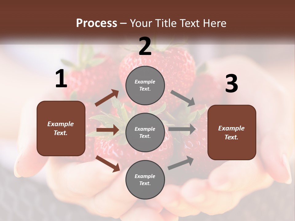A Person Holding A Bunch Of Strawberries In Their Hands PowerPoint Template