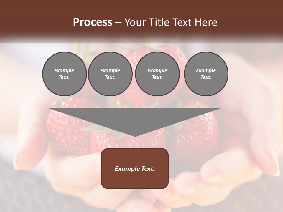 A Person Holding A Bunch Of Strawberries In Their Hands PowerPoint Template