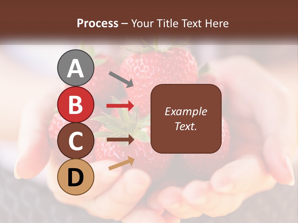 A Person Holding A Bunch Of Strawberries In Their Hands PowerPoint Template