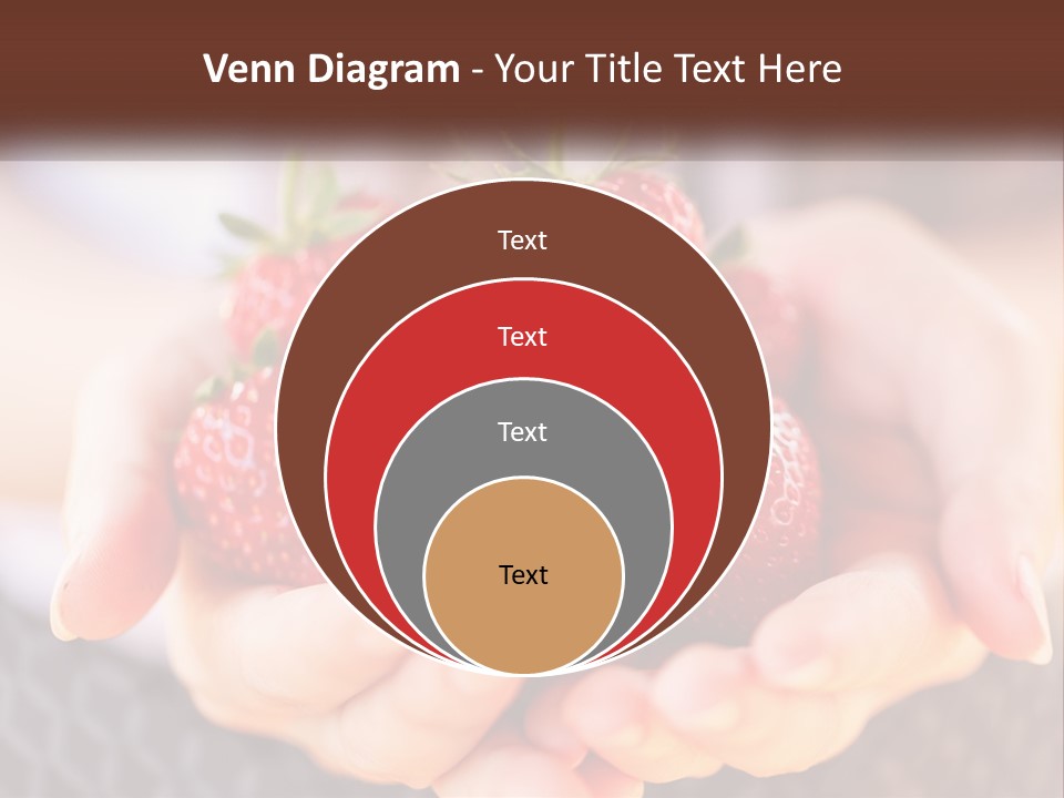 A Person Holding A Bunch Of Strawberries In Their Hands PowerPoint Template