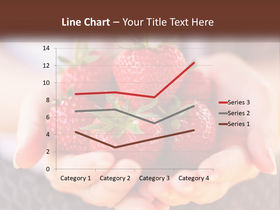 A Person Holding A Bunch Of Strawberries In Their Hands PowerPoint Template