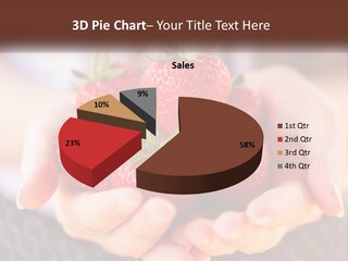 A Person Holding A Bunch Of Strawberries In Their Hands PowerPoint Template