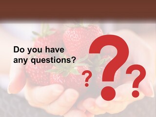 A Person Holding A Bunch Of Strawberries In Their Hands PowerPoint Template