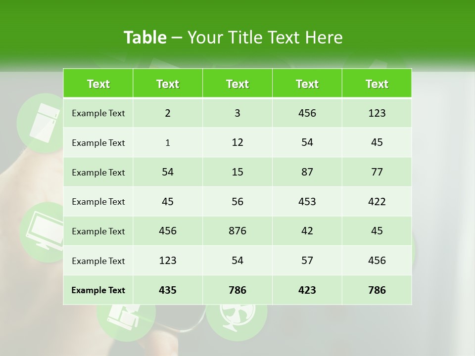 A Person Holding A Smart Phone With Icons Surrounding It PowerPoint Template