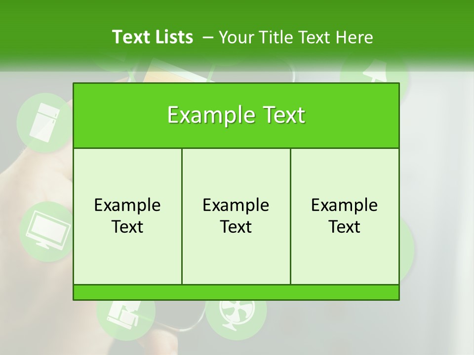 A Person Holding A Smart Phone With Icons Surrounding It PowerPoint Template