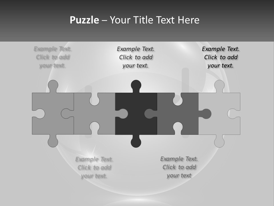 A Glass Ball With A Bed On It PowerPoint Template