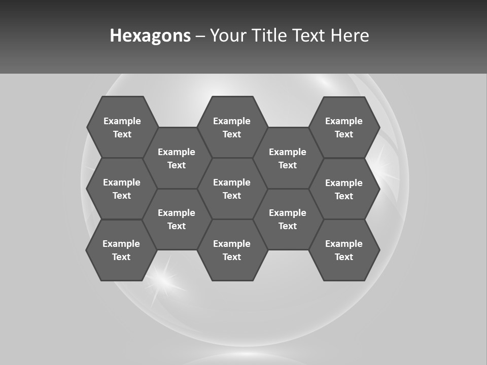 A Glass Ball With A Bed On It PowerPoint Template