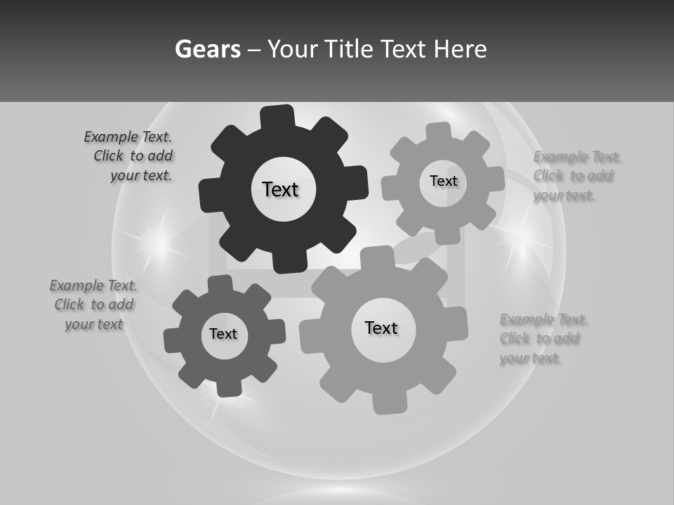 A Glass Ball With A Bed On It PowerPoint Template