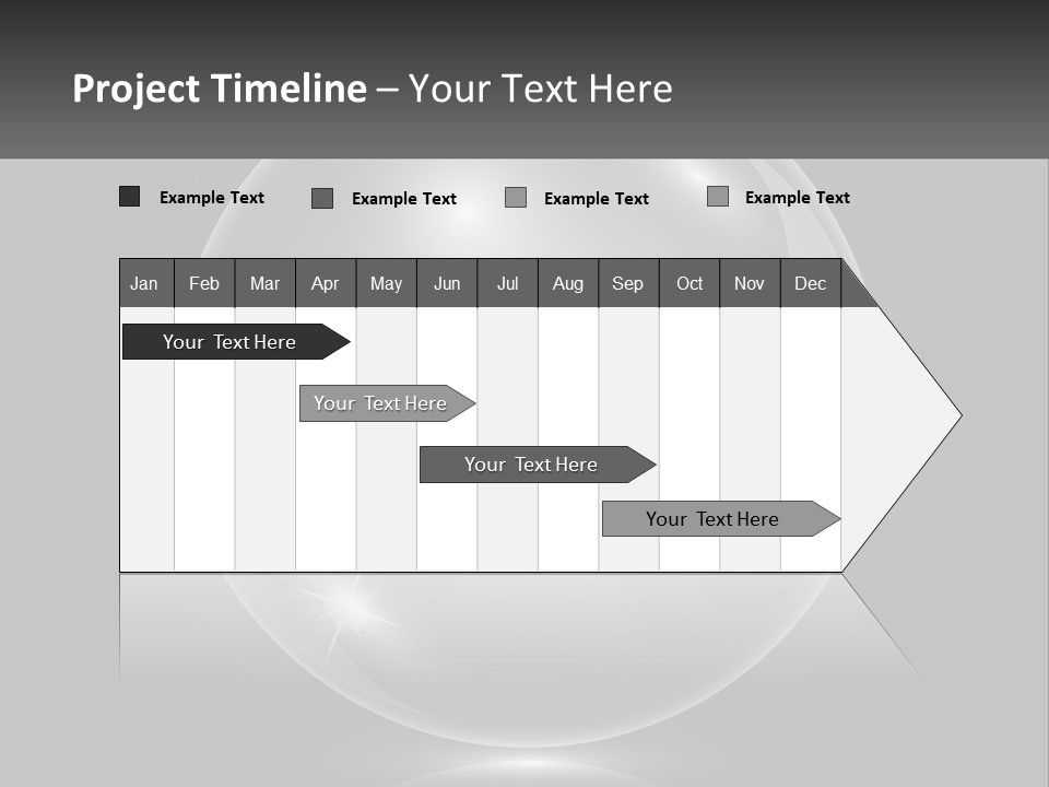 A Glass Ball With A Bed On It PowerPoint Template