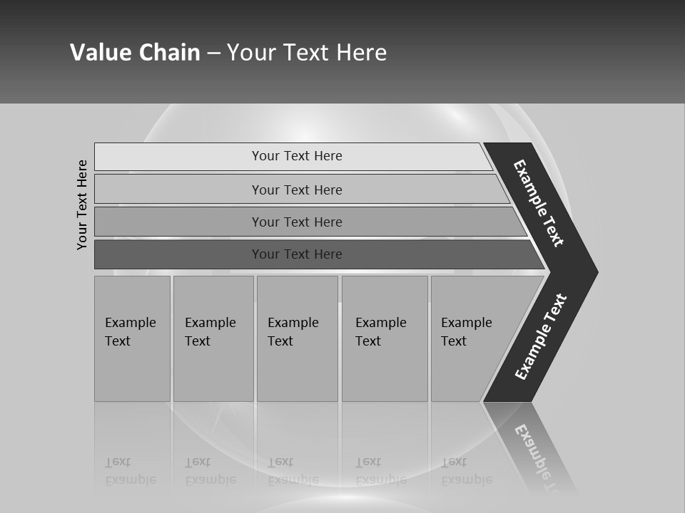 A Glass Ball With A Bed On It PowerPoint Template