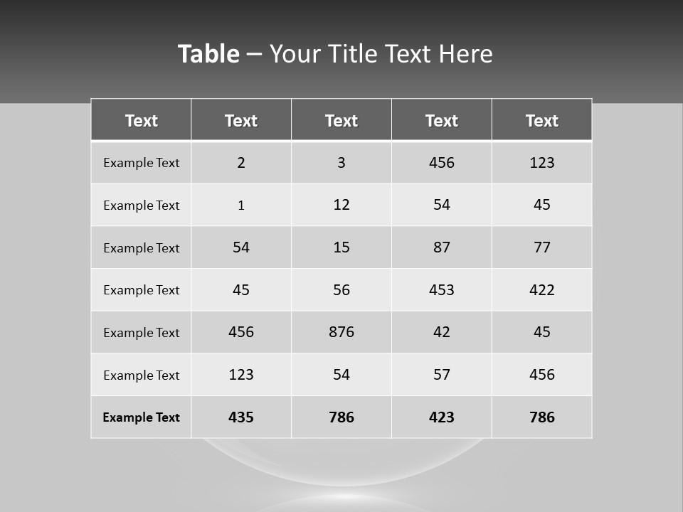 A Glass Ball With A Bed On It PowerPoint Template