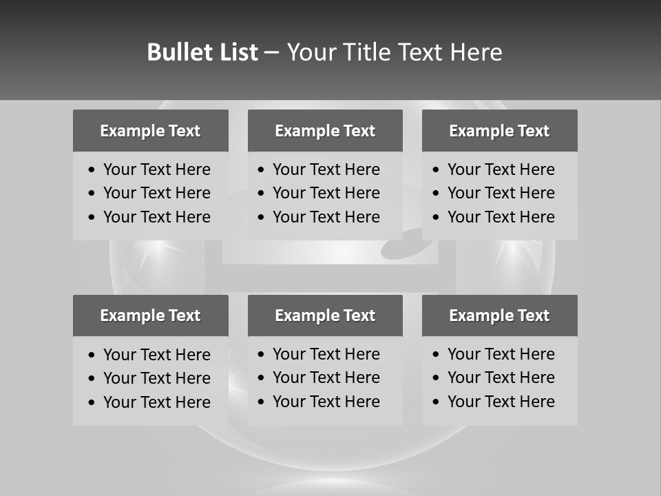 A Glass Ball With A Bed On It PowerPoint Template