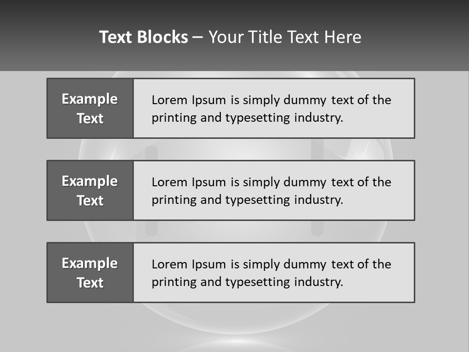 A Glass Ball With A Bed On It PowerPoint Template