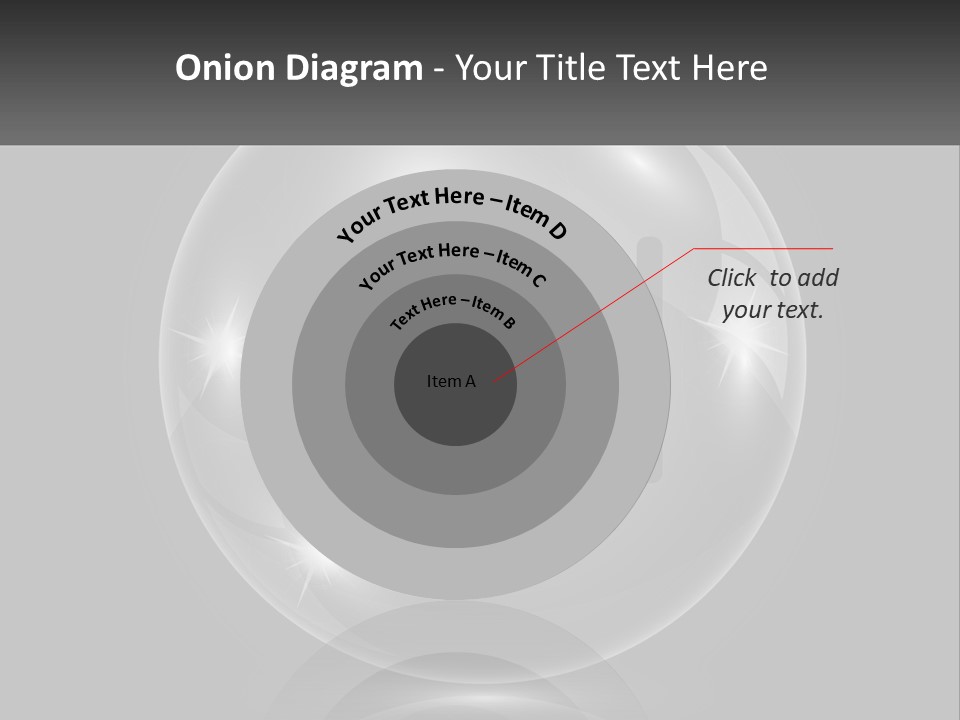 A Glass Ball With A Bed On It PowerPoint Template