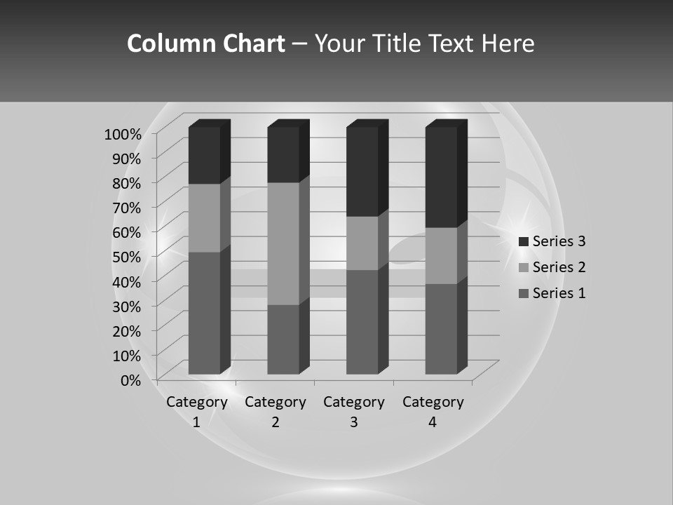 A Glass Ball With A Bed On It PowerPoint Template
