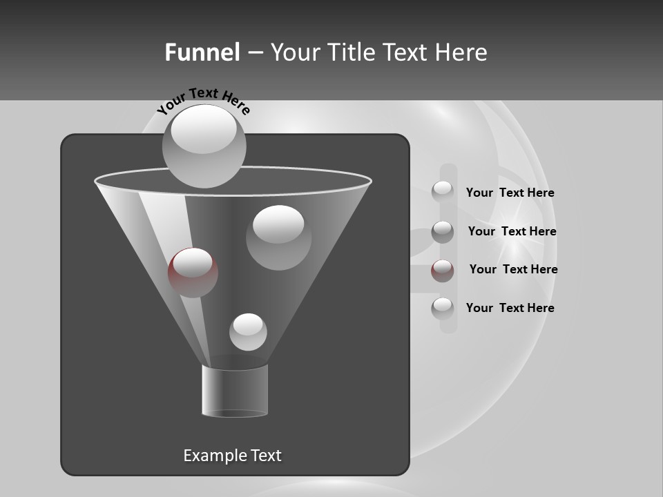 A Glass Ball With A Bed On It PowerPoint Template
