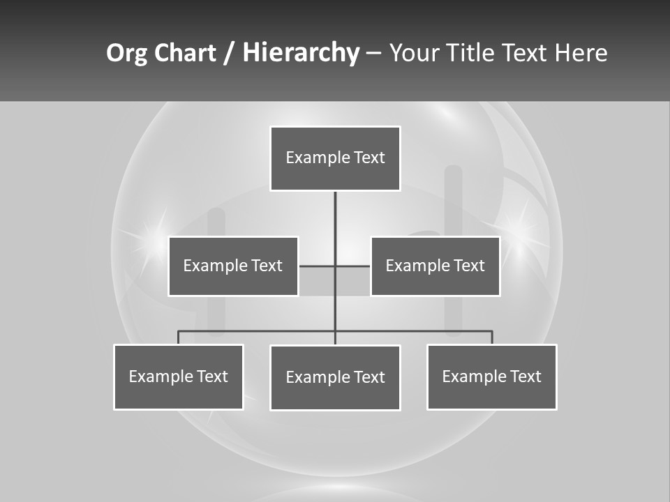 A Glass Ball With A Bed On It PowerPoint Template