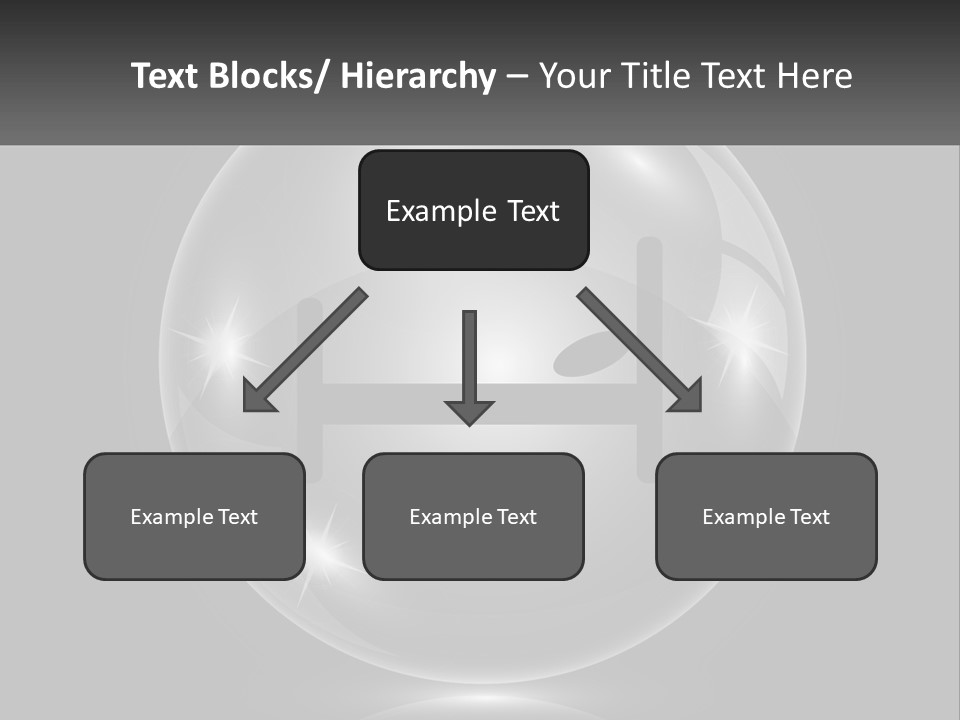 A Glass Ball With A Bed On It PowerPoint Template