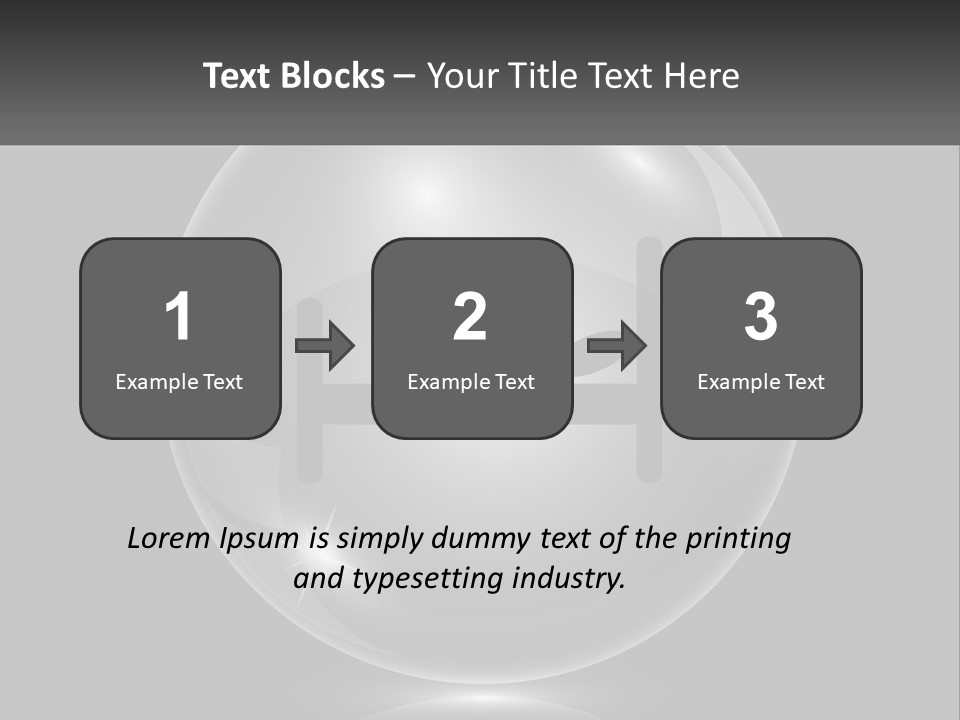 A Glass Ball With A Bed On It PowerPoint Template