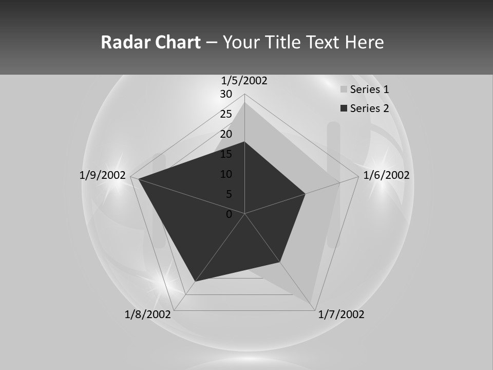 A Glass Ball With A Bed On It PowerPoint Template