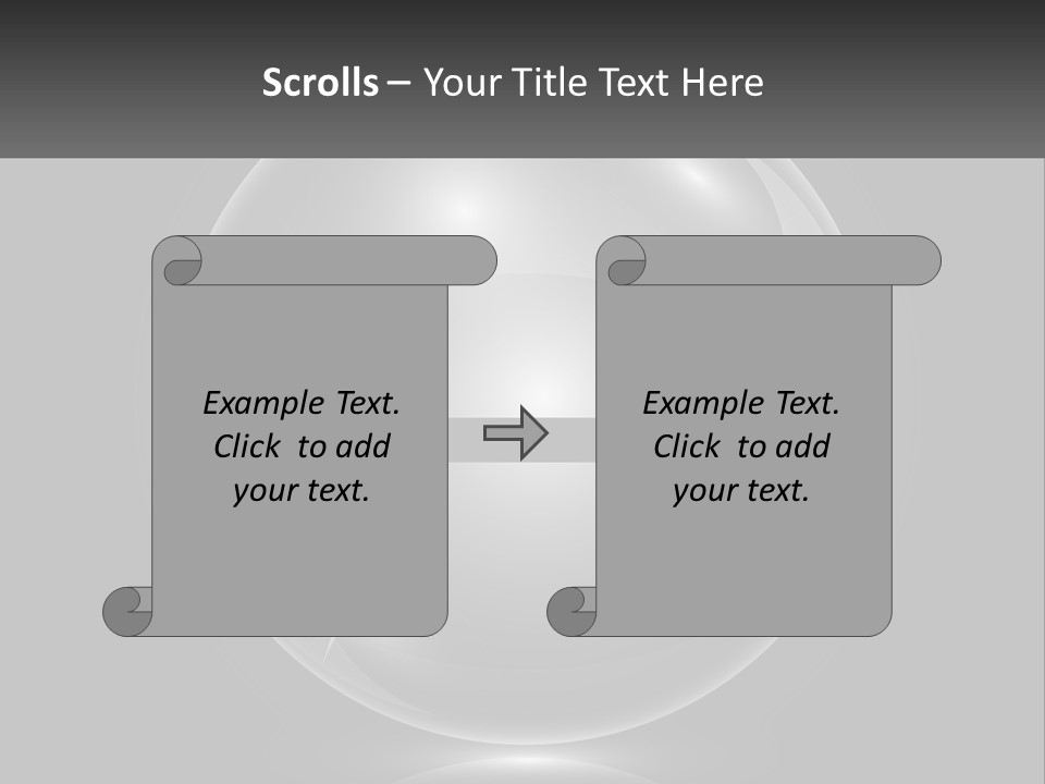 A Glass Ball With A Bed On It PowerPoint Template