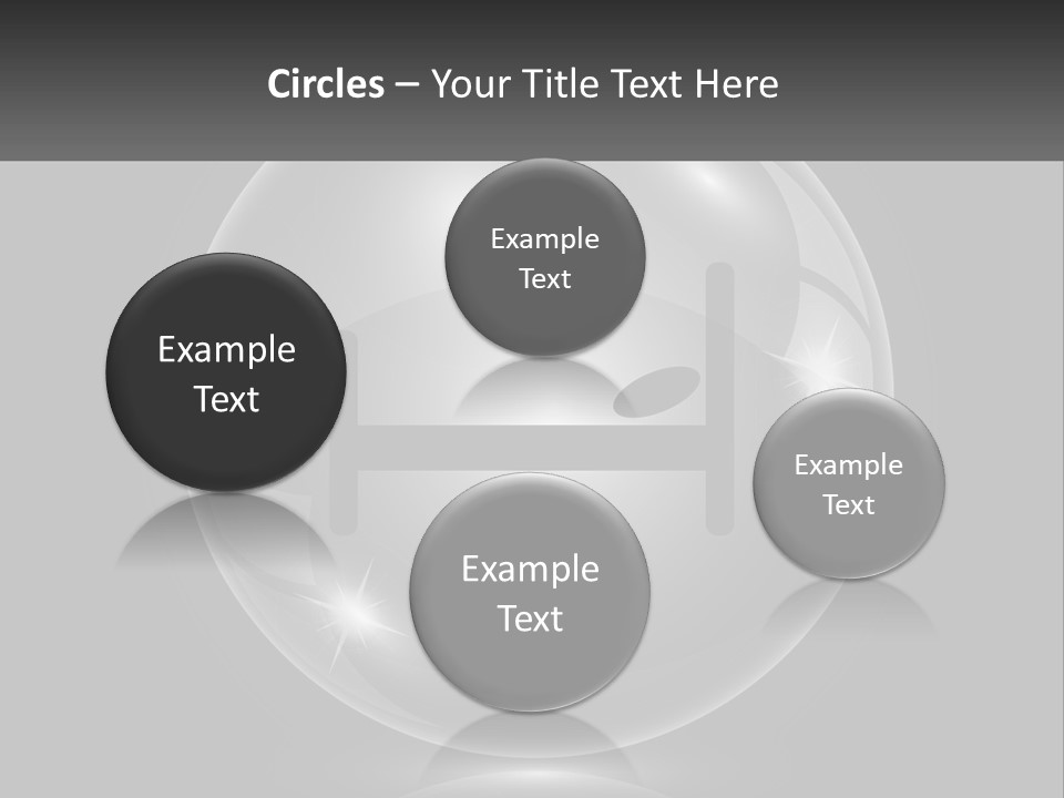 A Glass Ball With A Bed On It PowerPoint Template