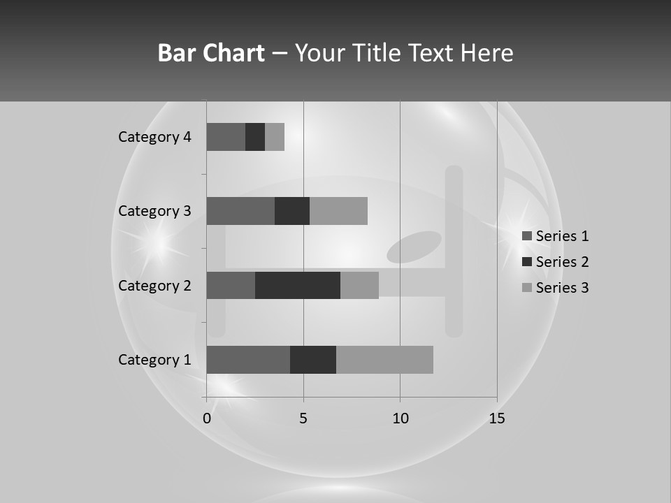 A Glass Ball With A Bed On It PowerPoint Template