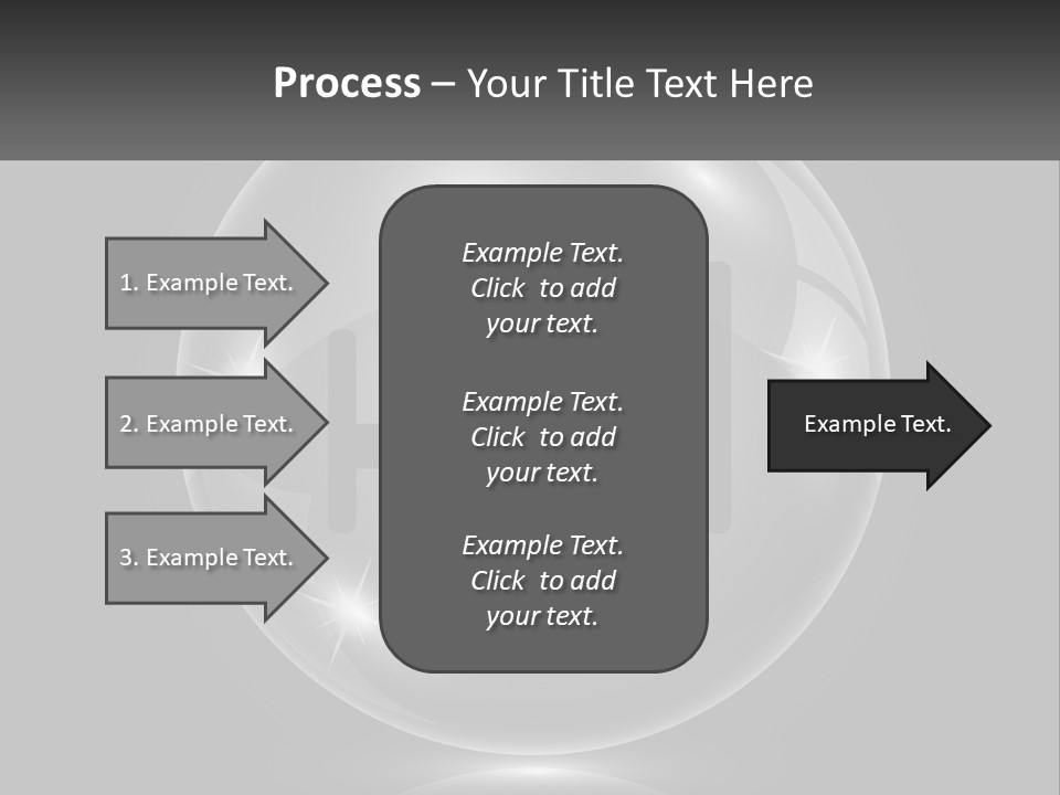 A Glass Ball With A Bed On It PowerPoint Template