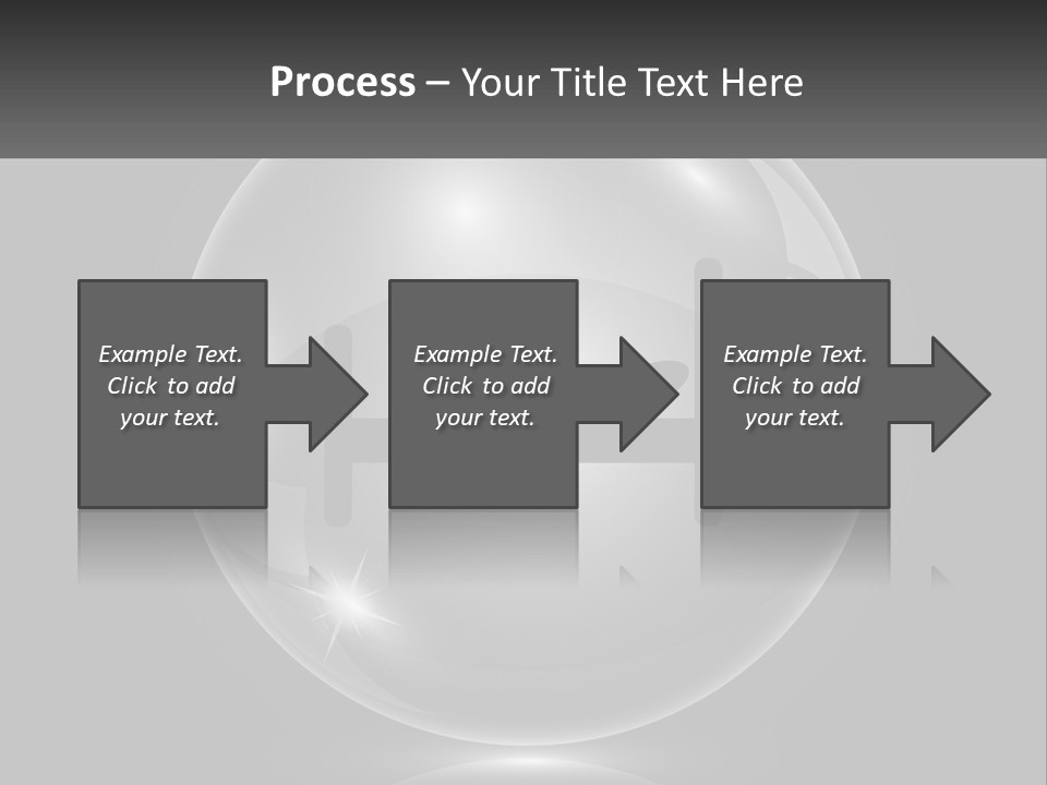 A Glass Ball With A Bed On It PowerPoint Template