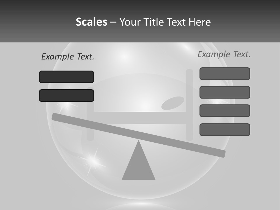 A Glass Ball With A Bed On It PowerPoint Template