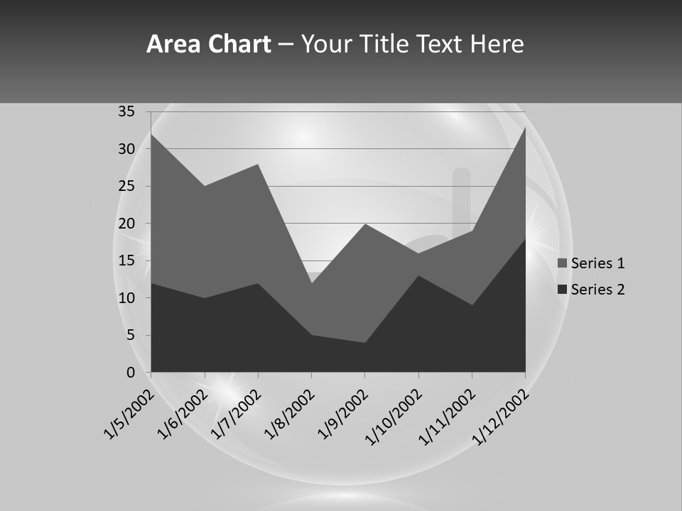A Glass Ball With A Bed On It PowerPoint Template